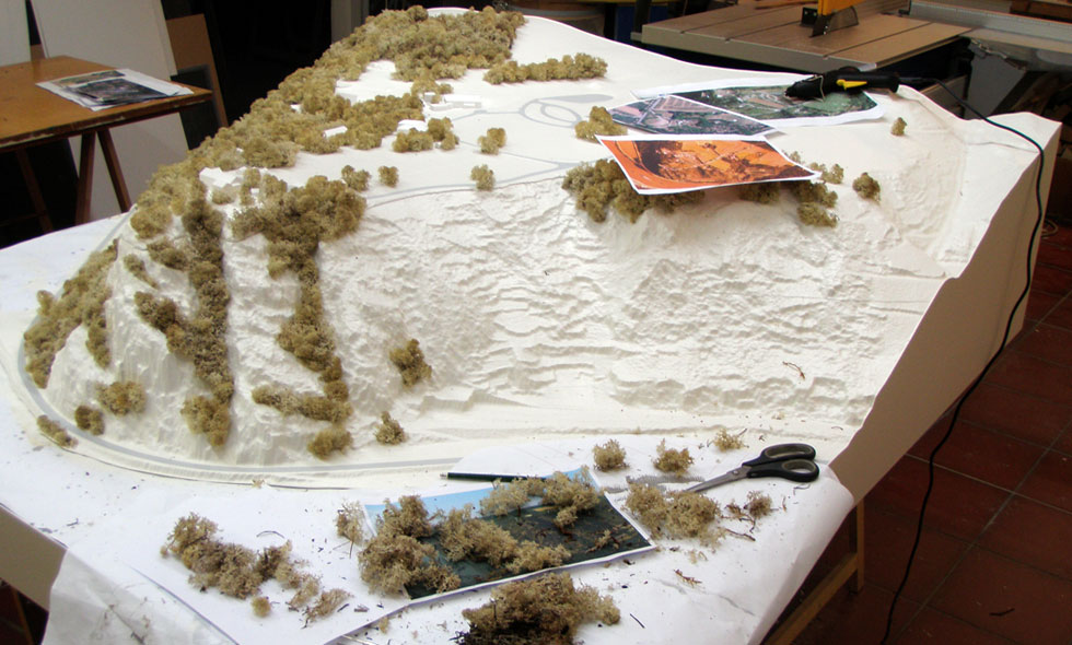 Wettbewerbsmodell Plateau Loreley